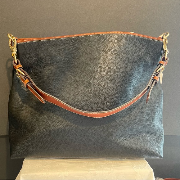 Dooney & Bourke New Authentic Pebble Grain Extra Large Courtney Sac. Black - Picture 3 of 6